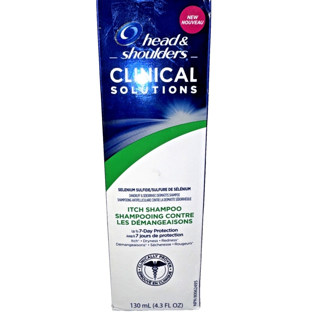 Head & Shoulders Clinical Itch Shampoo Selenium Sulfide 4.3oz Disc/Exp NOS